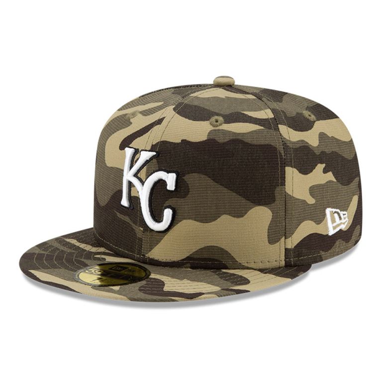 Gorras New Era 59fifty Camuflados - Kansas City Royals MLB Armed Forces 34157PLJH